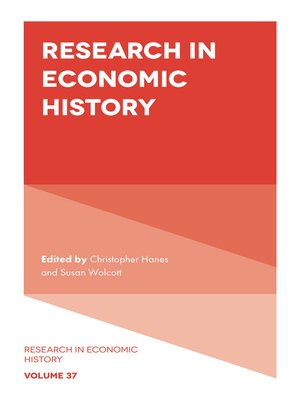 cover image of Research in Economic History, Volume 37